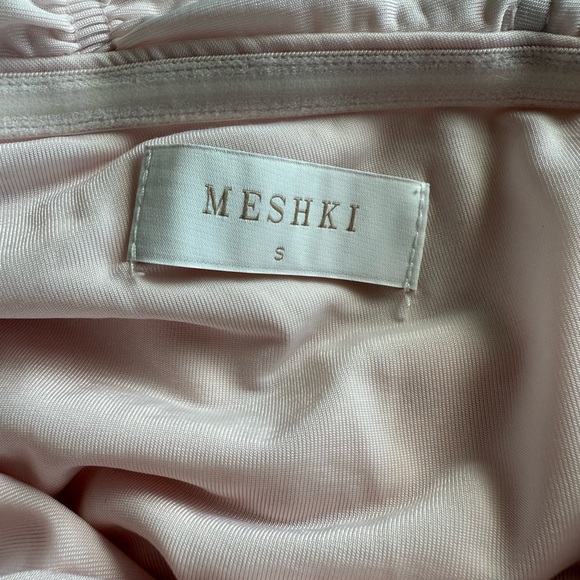 Meshki - Capri Gathered Slinky Maxi Dress - Powder Pink - Picture 5 of 6